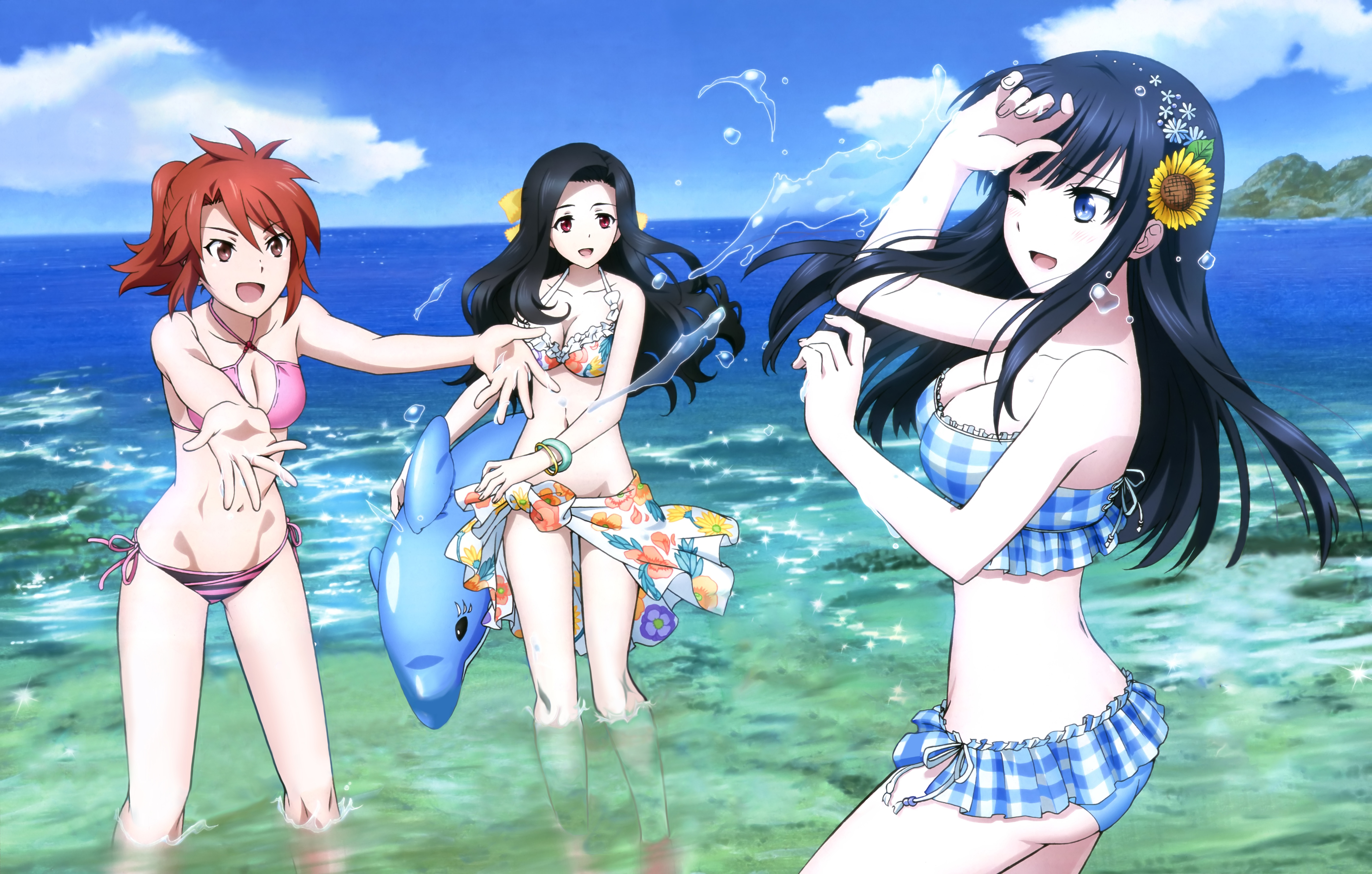 スクールマギクスバトル 水着 4k壁紙 超高画質 3840 2160 2 アニメ4k壁紙