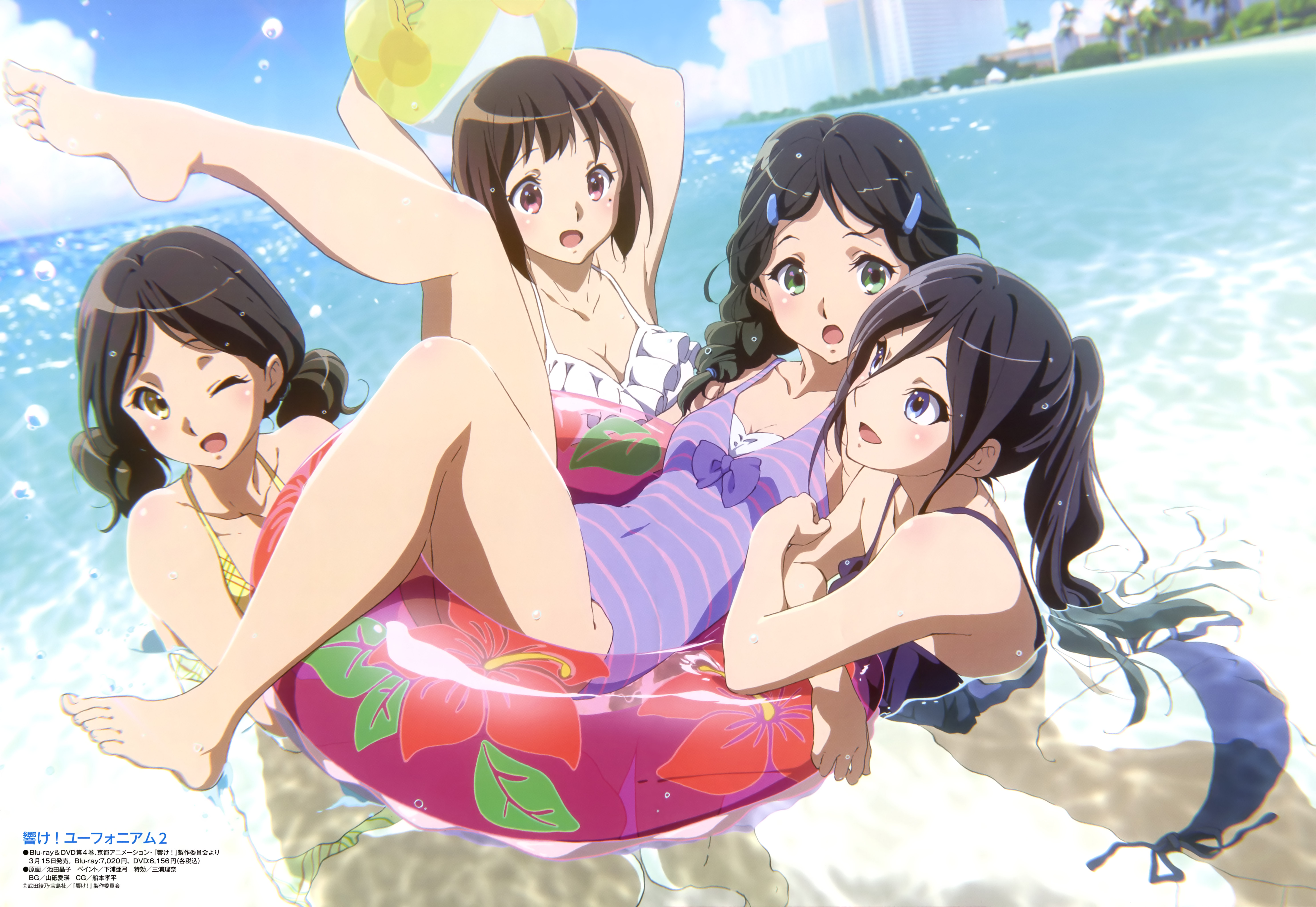 響け ユーフォニアム2 水着 4k壁紙 超高画質 3840 2160 13 アニメ4k壁紙
