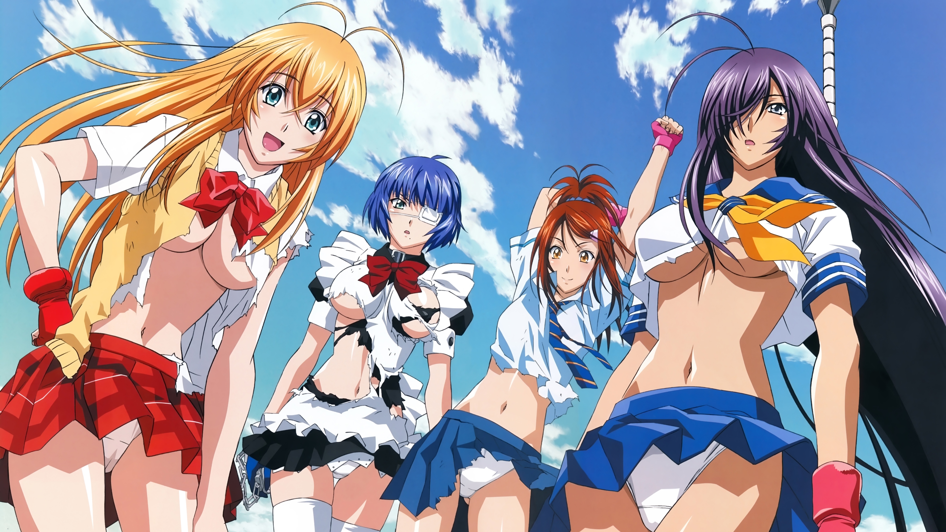 アクションヒロインパンチラエロ 一騎当千：パンチラ【4K壁紙】超高画質（3840×2160）＃1 : アニメ4K壁紙