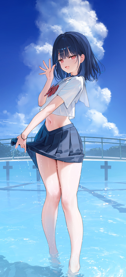 イラスト：mignon【いちごちゃん】濡れ制服 画像