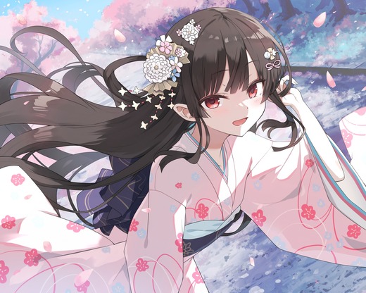 まいてつ【ハチロク】着物 画像（イラスト：cura）
