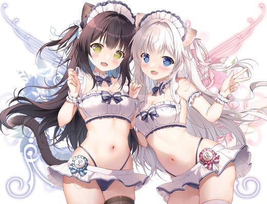 イラスト：みけおう【猫耳メイド】二次画像