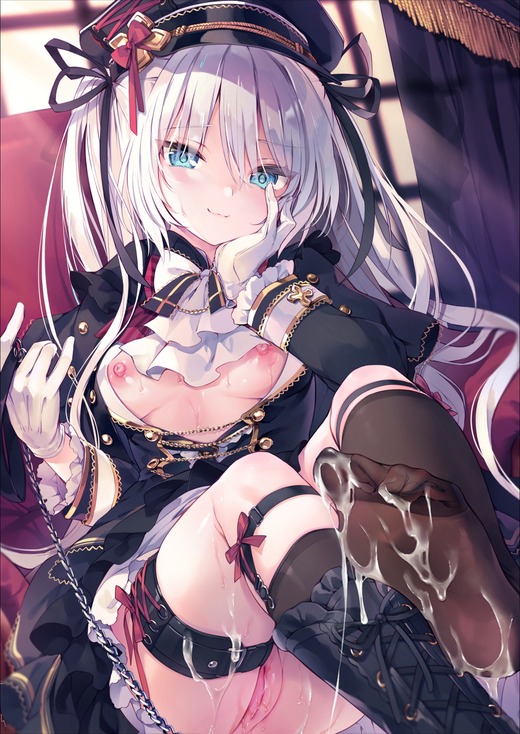 イラスト：るび様【ノーブラ ちっぱい】二次エロ画像