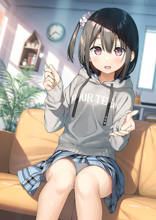 イラスト：カントク【しずく】座りパンチラ 画像