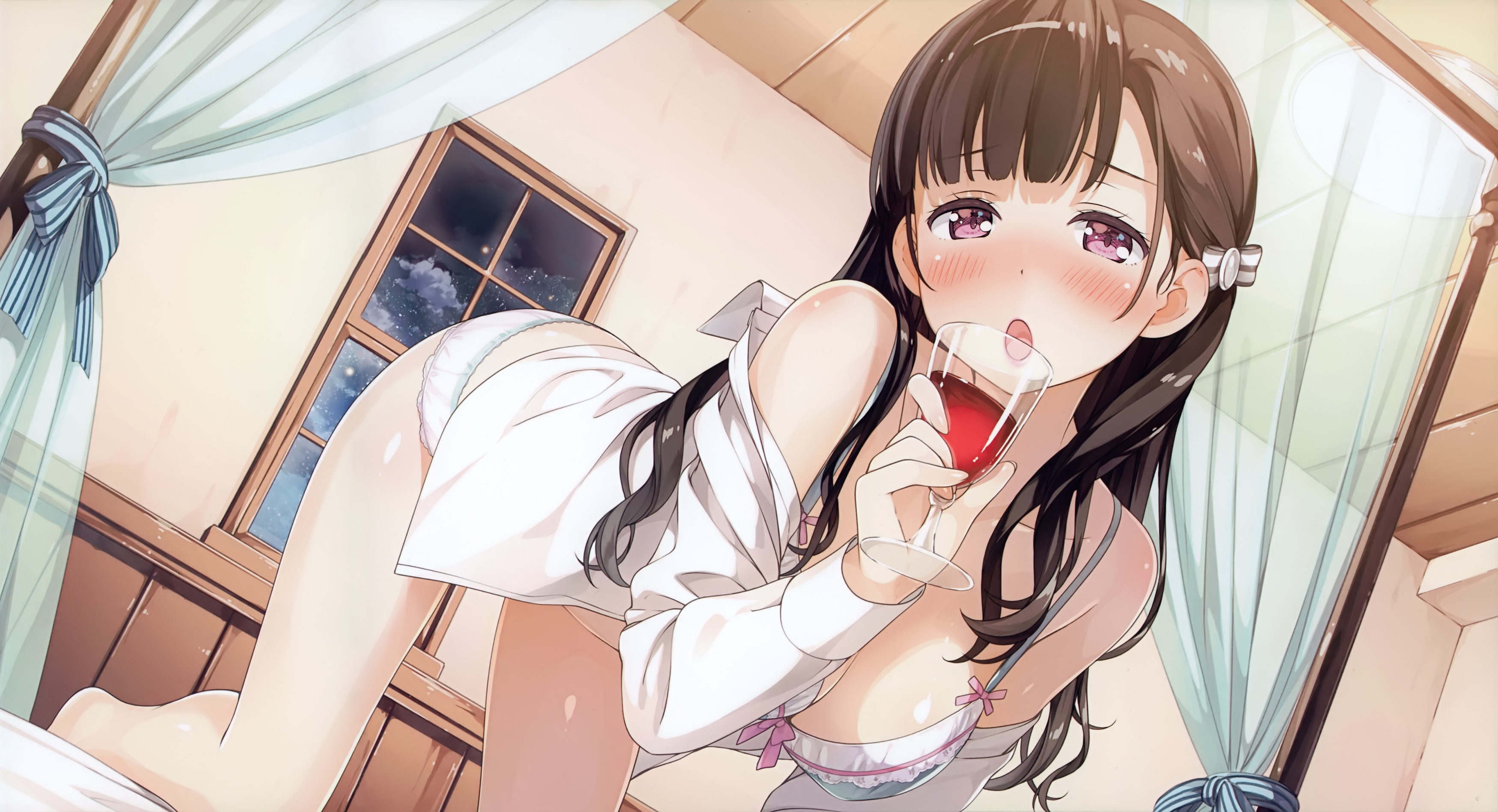 イラスト カントク 二次元の女の子画像 Yシャツ半脱ぎ下着姿 同人エロ専科 エロゲ イラスト カントク 二次元の女の子画像 Yシャツ半脱ぎ下着姿 同人エロ専科 エロゲ