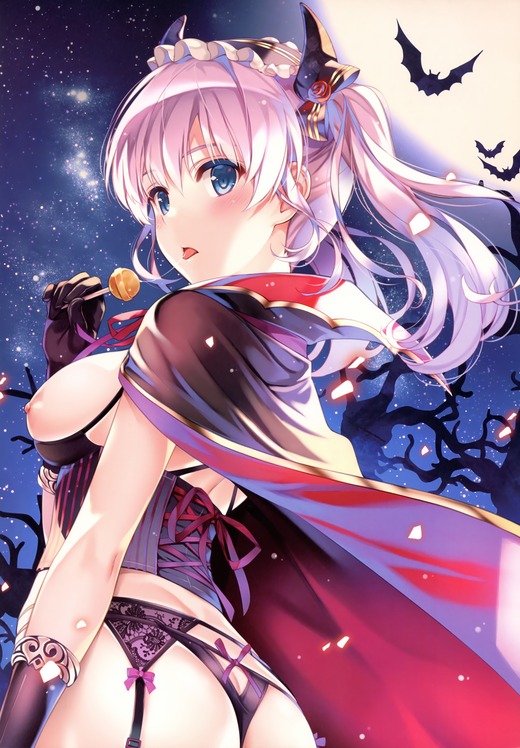 イラスト：深崎暮人【吸血少女 横乳 おっぱい】エロ画像