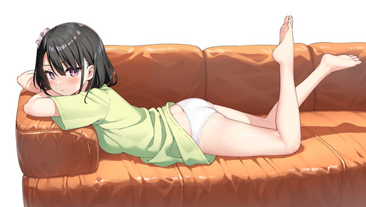 イラスト：カントク【しずく】寝そべり パンツ 画像