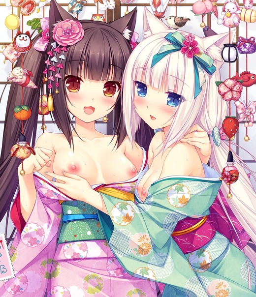 ネコぱら【ショコラ＆バニラ】おっぱい エロ画像（イラスト：さより）
