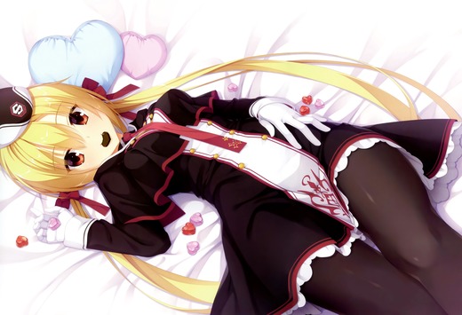 RIDDLE JOKER【在原七海】寝そべりチョコ 画像（イラスト：こぶいち）