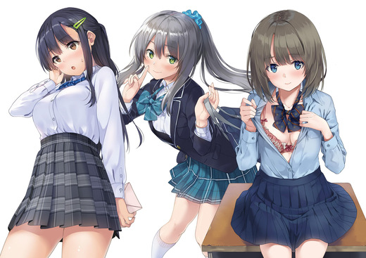 イラスト：うなさか【女子校生 制服姿】二次画像