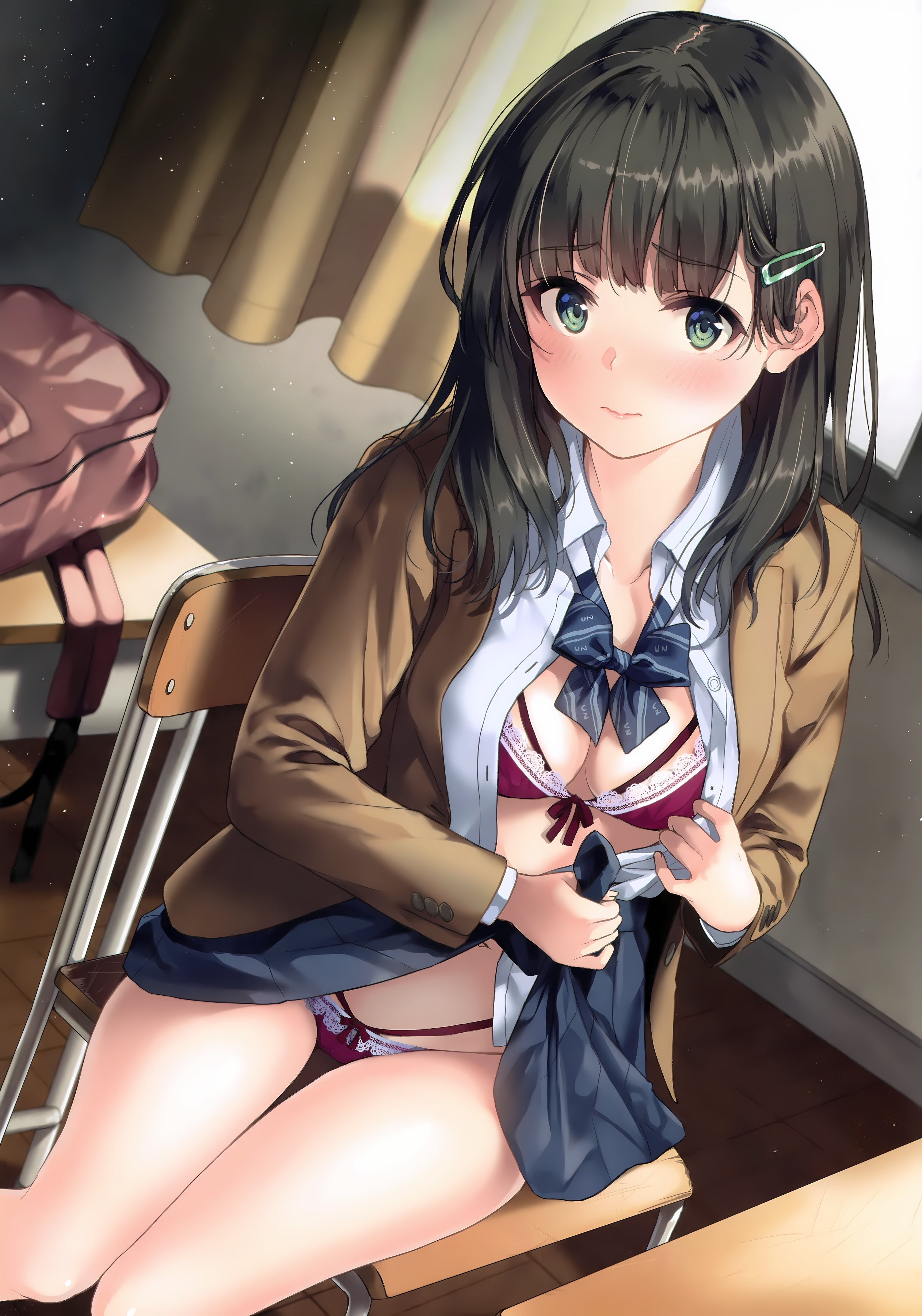 チラ見せ エロ イラスト：うなさか【女子校生 下着チラ見せ】二次画像 : 同人エロ専科＠エロゲ