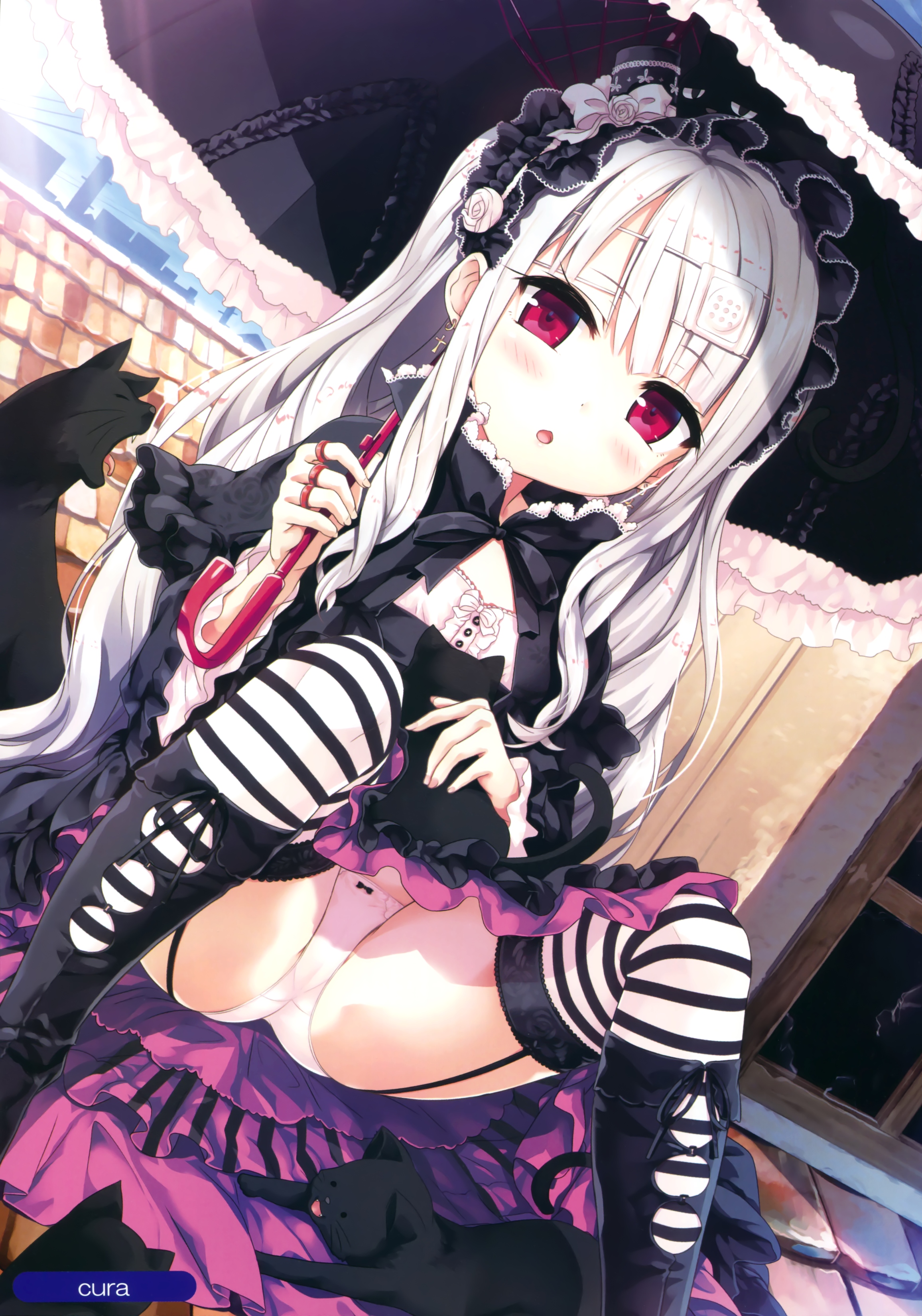 イラスト Cura 二次元の女の子画像 ゴスロリ パンチラ 同人エロ専科 エロゲ
