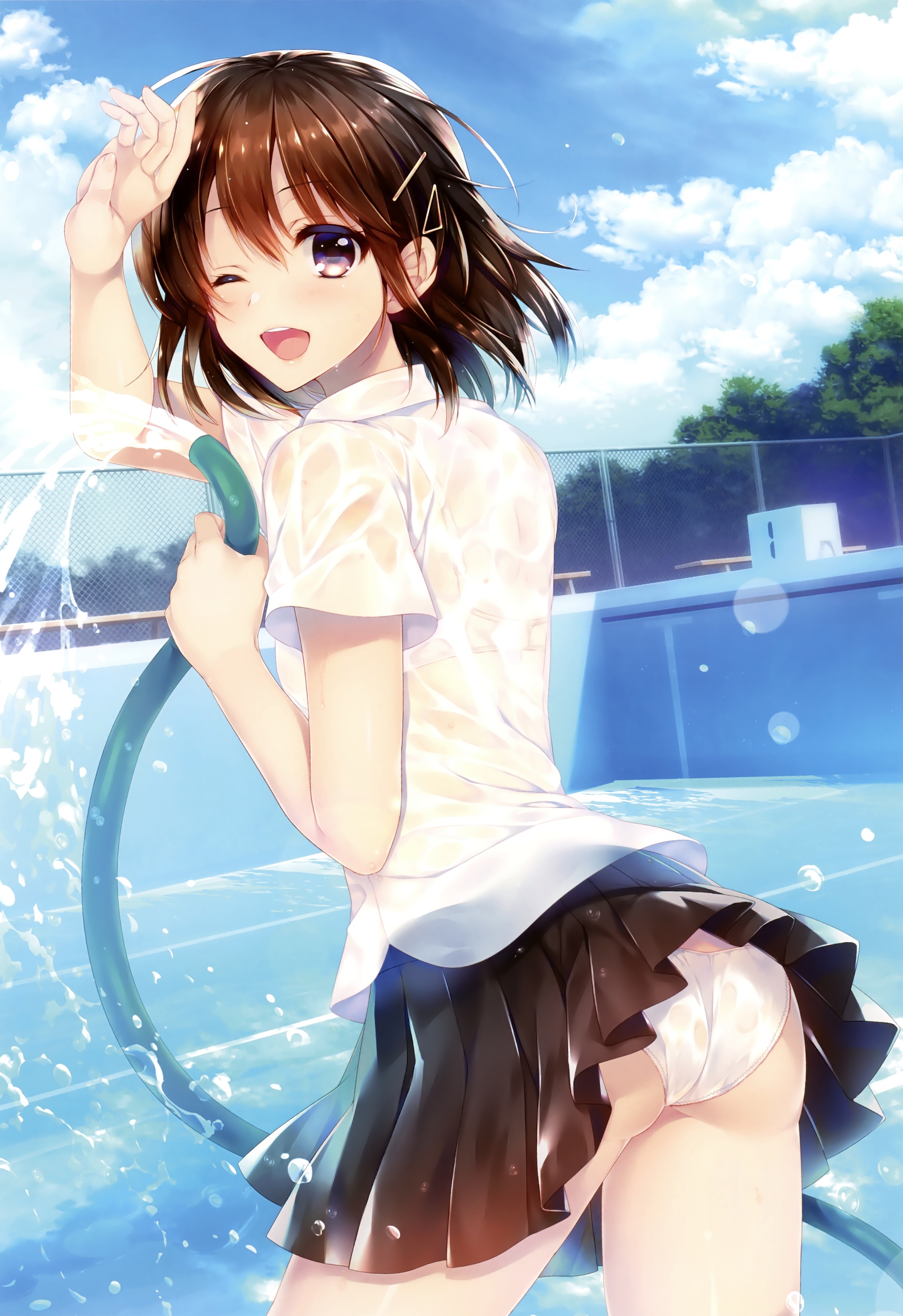 有葉 エロ イラスト イラスト：有葉【女子校生 制服びしょ濡れ】二次画像 : 同人エロ専科＠エロゲ