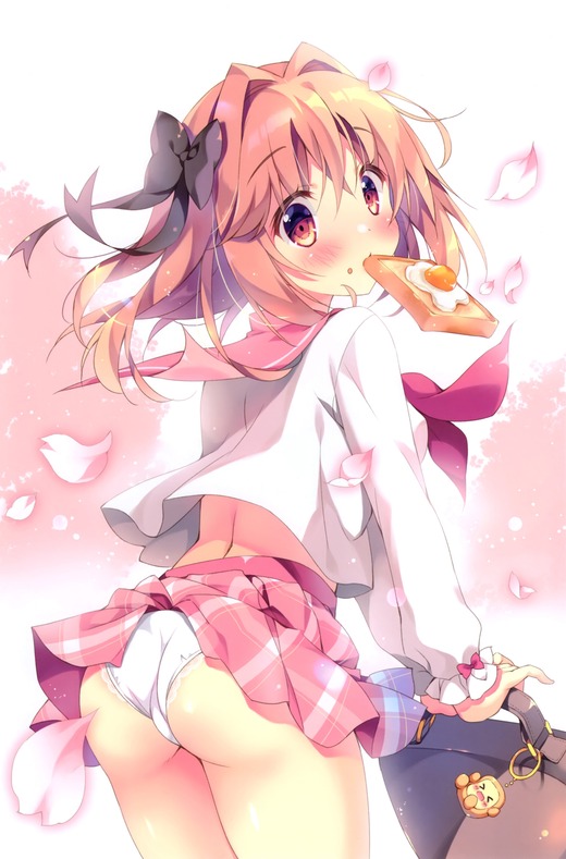 イラスト：ぱん【みみちゃん】お尻パンチラ 画像