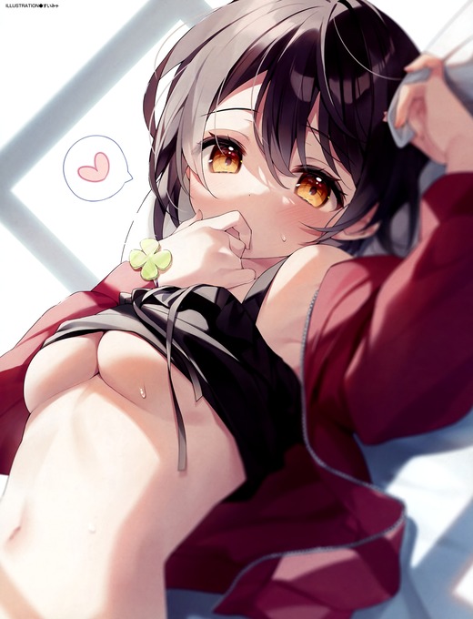 イラスト：すいみゃ【女の子 下乳】二次画像