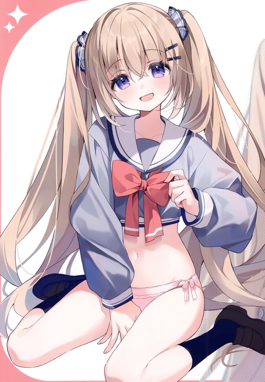 イラスト：すいみゃ【ツインテールの女の子】二次画像