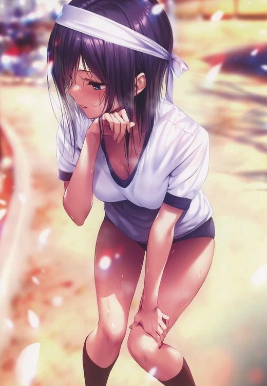 はにかみ彼女【宮月夕那】体操服 ブルマ姿 画像（イラスト：ピロ水）