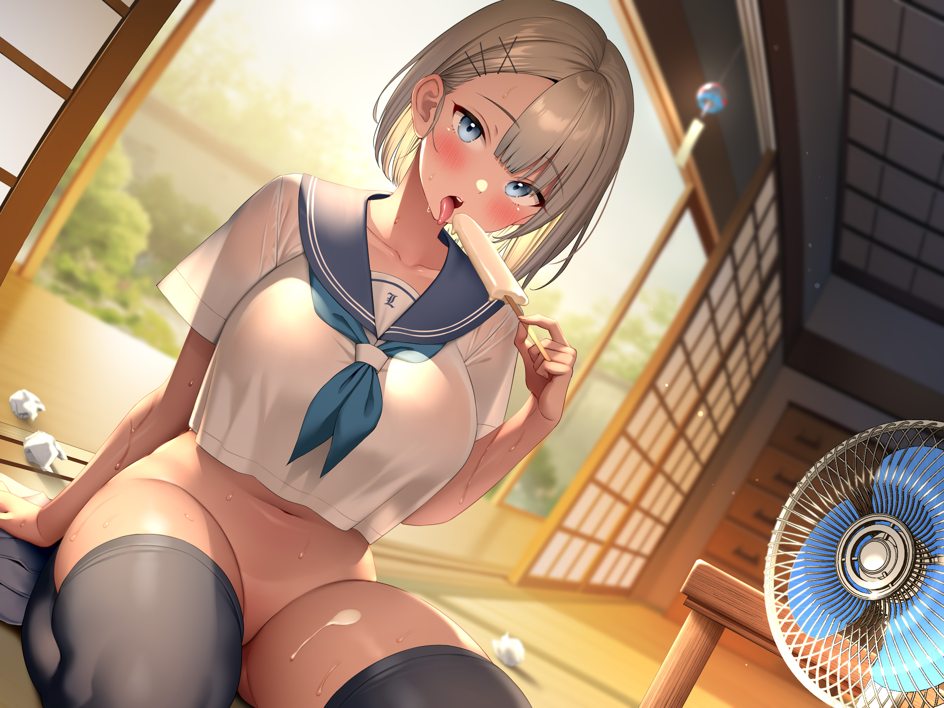 2次元 エロ イラスト：Re:しましま【セーラー服 ノーパン】二次エロ画像 : 同人エロ専科＠エロゲ