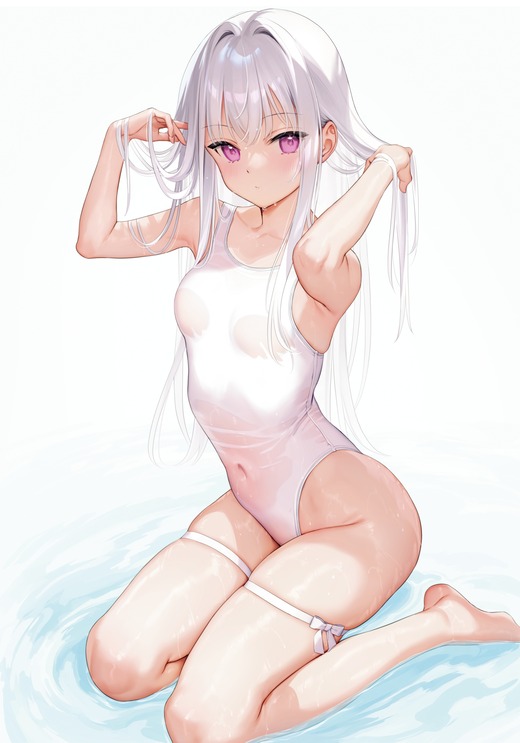 イラスト：mignon【シロ】白水着 画像