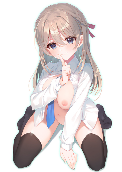 イラスト：タケイオーキ【裸シャツ 片乳 おっぱい】二次エロ画像