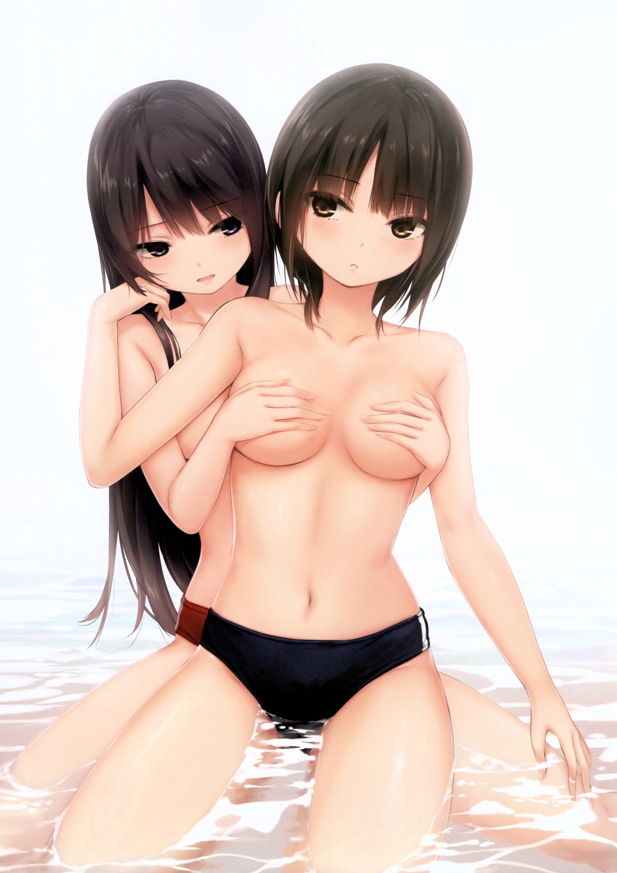 珈琲貴族 エロ画像 イラスト：珈琲貴族【白峰莉花＆青山澄香】ノーブラ 画像 : 同人エロ専科＠エロゲ