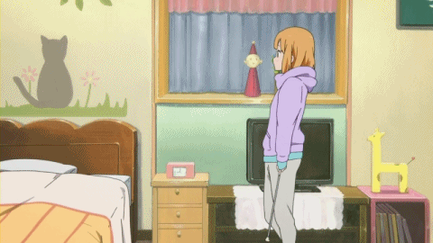 みどりバトン振り付け練習GIFアニメ