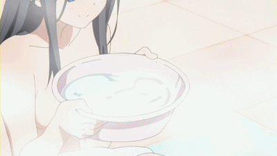 たまこまーけっと3話お風呂GIFアニメ