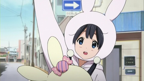 たまこ・うさぎのきぐるみ