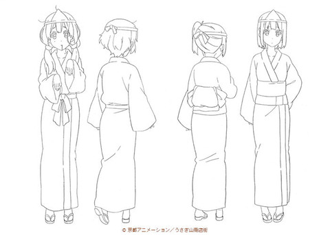 たまこ・みどり・かんな・史織 うらめしや姿(6話の設定資料)
