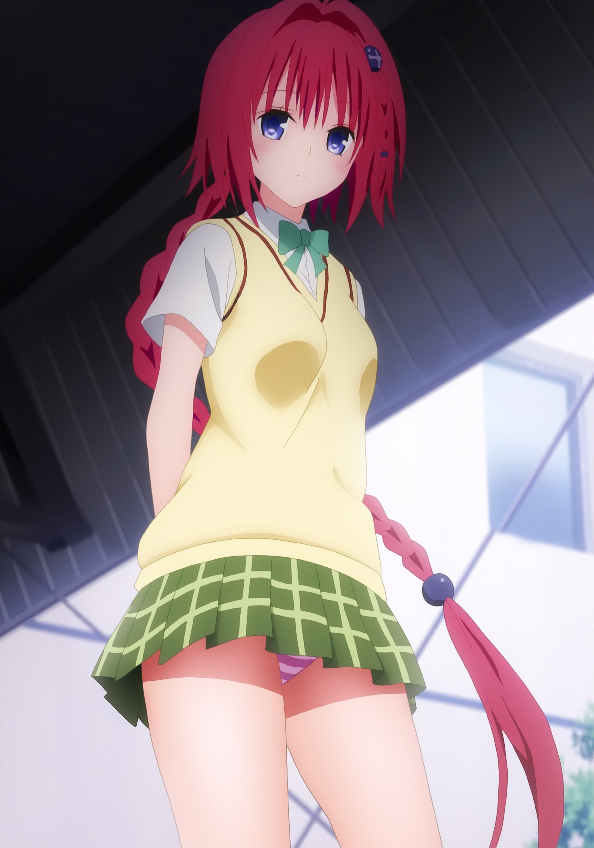 黒咲芽亜エロ画像 黒咲芽亜【パンチラ縞パン】パノラマ キャプ画像 To LOVEる ダークネス2nd（83） : とらぶるぱい