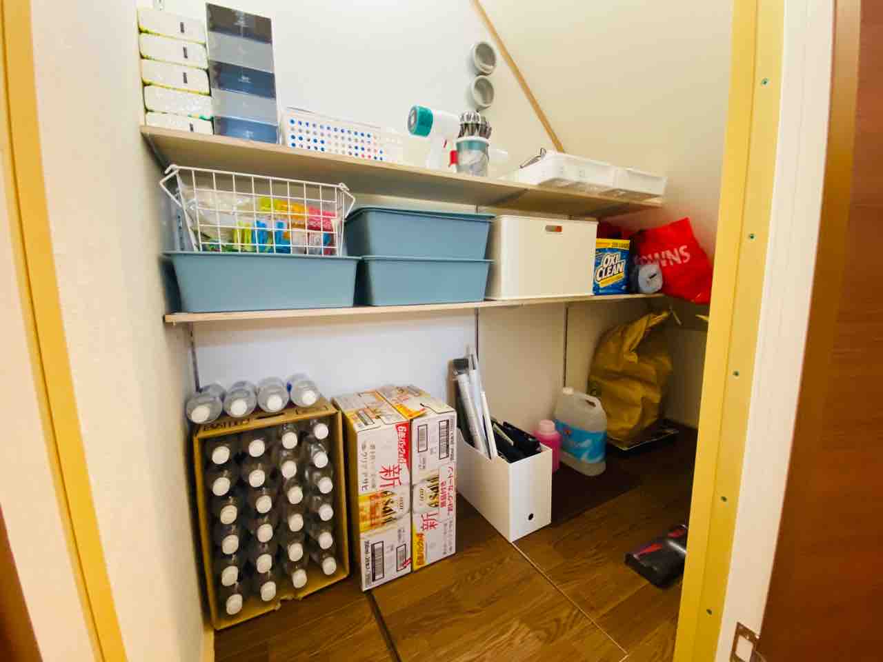 階段下収納diy 棚受け設置 材料費編 掃除が楽な家づくり 階段下収納diy 棚受け設置 材料費編 掃除が楽な家づくり