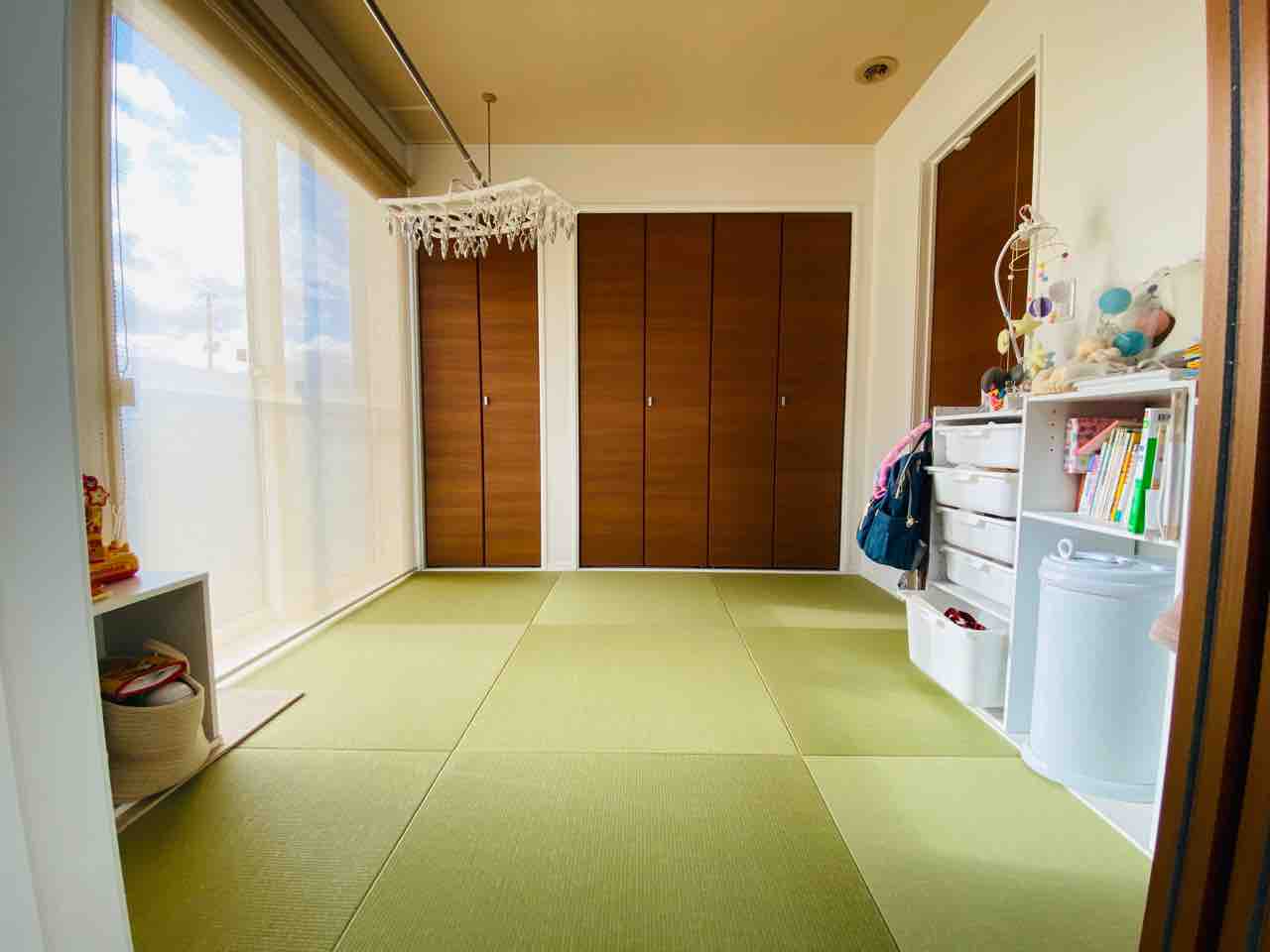 Web内覧会 和室と見せかけての洋室畳敷き 掃除が楽な家づくり