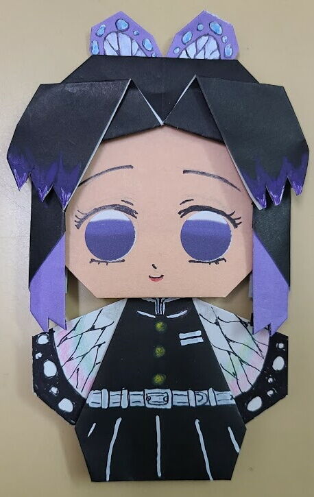 折り紙 鬼滅の刃 胡蝶しのぶ S Aoiのアニ同的blog 折り紙 鬼滅の刃 胡蝶しのぶ S Aoiのアニ同的blog