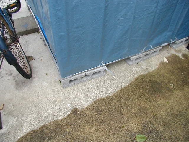 サイクルハウス建てました スーパーカブがやってきた