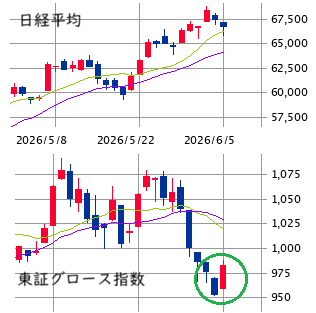 東京市場（6/5）　日経大幅続落も個別はしっかり