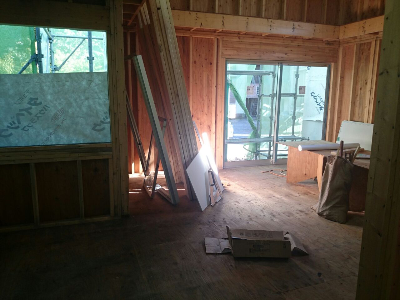 現場探検 1 思ったよりリビングが暗い M Mの家づくり