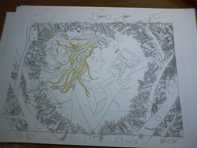 多色刷り木版画の作り方 版数10枚程度なり 多色刷り木版画年賀状2012 多色刷り木版画の作り方 版数10枚程度なり 多色刷り木版画年賀状2012