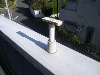 ベランダ手すりの分解1