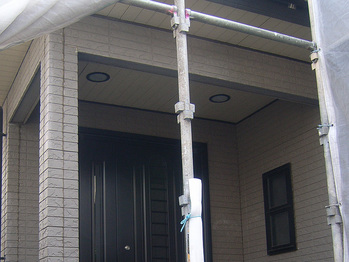 玄関天井部分 施工前状況