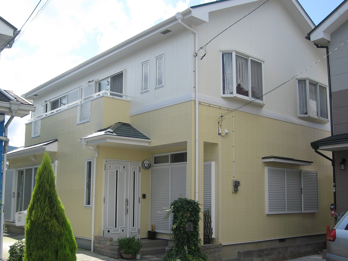 ｄｉｙで２色塗り分け 曽根塗装店ドットオルグ 外壁塗装の職人のブログ