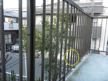 鉄の手すり