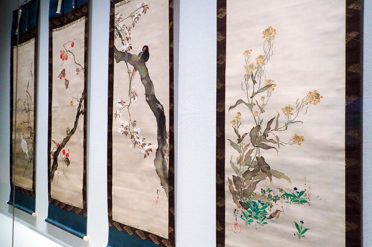 酒井抱一 十二ヶ月花鳥図 皇居三の丸尚蔵館 酒井抱一 花鳥