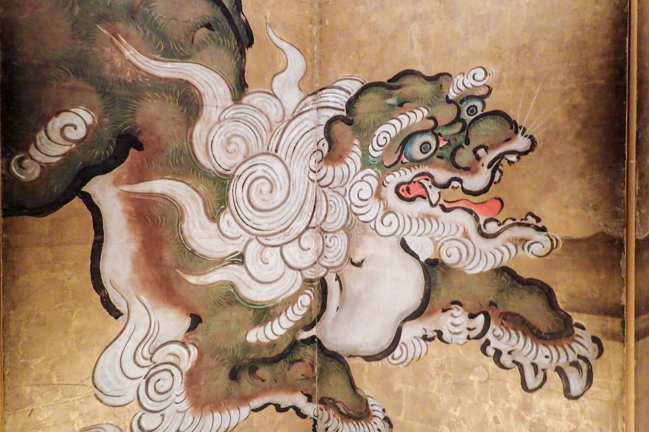 狩野周信3幅対 Yahoo!オークション - 【真作】狩野常信【三対幅・寿老人に駿馬】 絹本