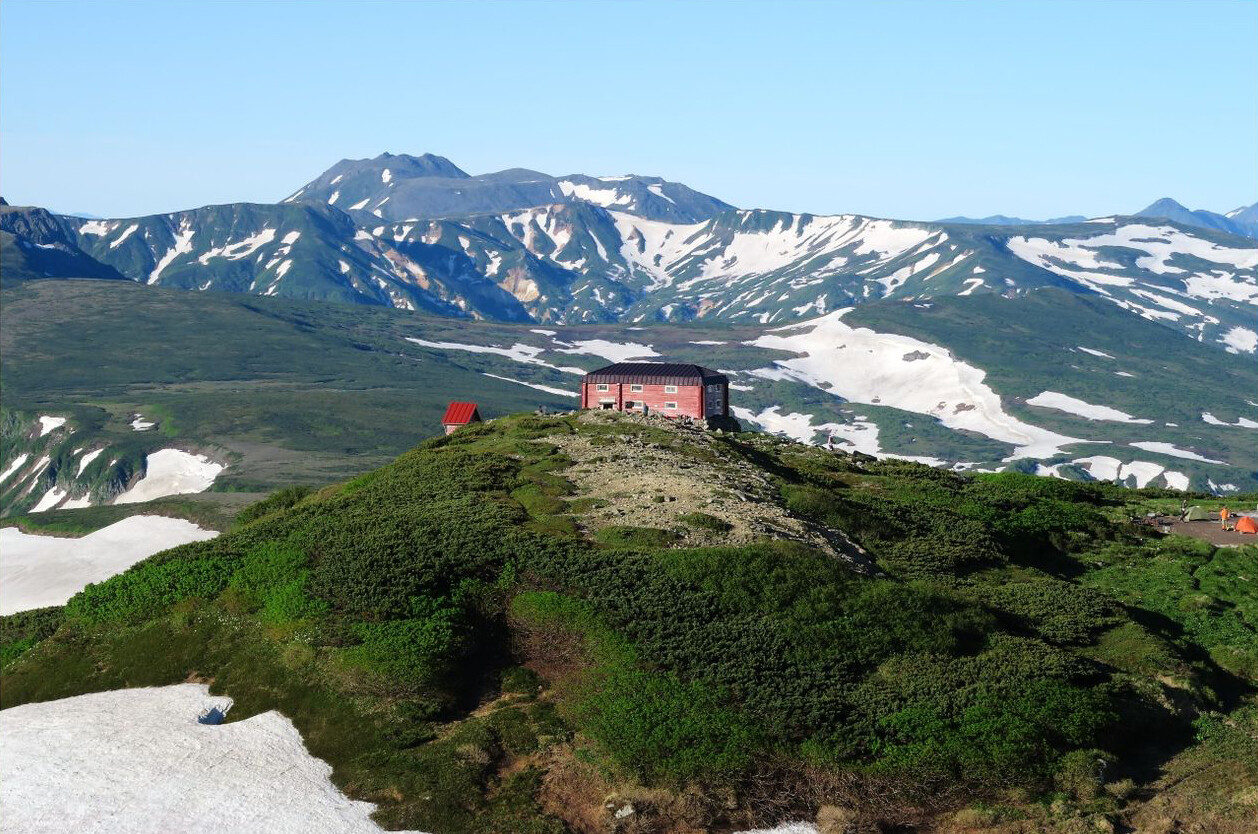 遥かな白銀の山々のふもとのサボテンのある風景 遥かな白銀の山々のふもとのサボテンのある風景 (山と自然)