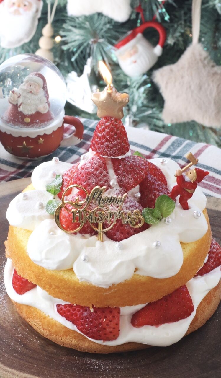 世界一カンタンなケーキ🍰1台800円で作れる豪華見えクリスマス