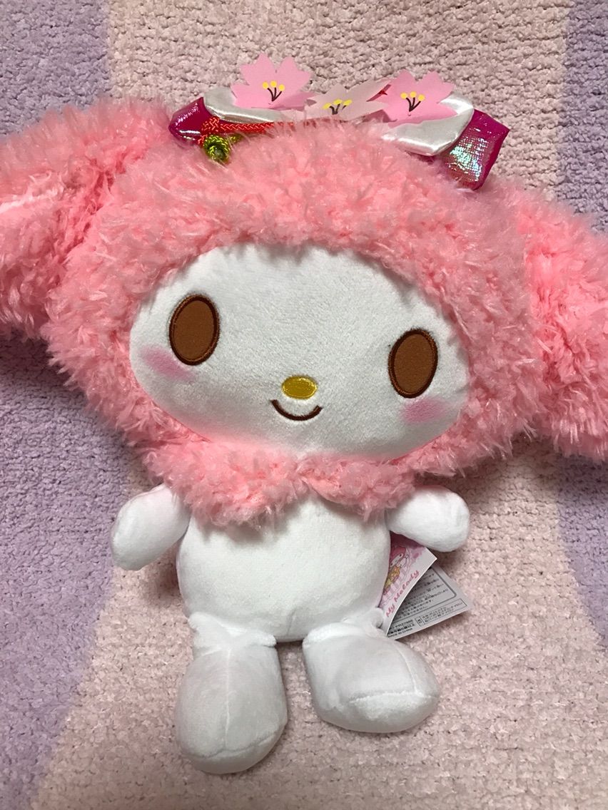 マイメロディ 2L もこもこリボン BIGぬいぐるみ レトロ レア 昔 マイ