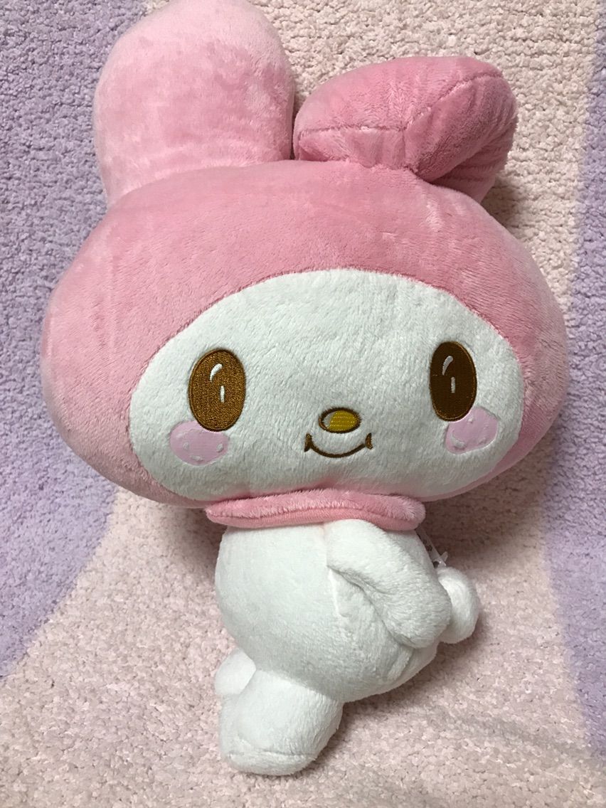 再び マイメロディ ぽちゃめろ Bigぬいぐるみ Get まいまいめろでぃと彩ちゃん 再び マイメロディ ぽちゃめろ Bigぬいぐるみ Get まいまいめろでぃと彩ちゃん