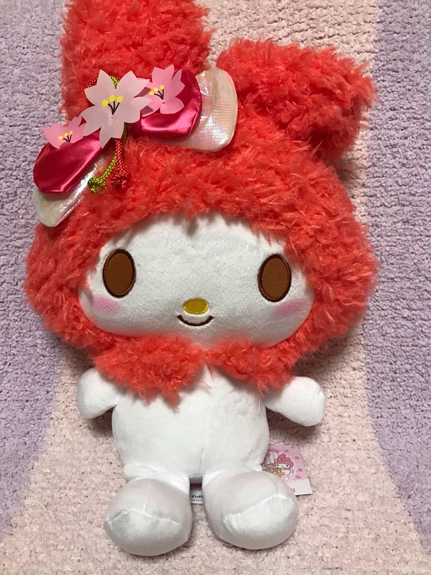 マイメロディ 桜リボンBIGぬいぐるみ GET♡ : まいまいめろでぃと彩ちゃん