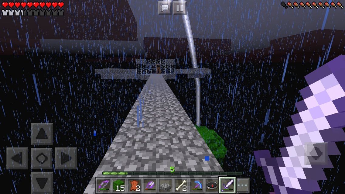 雷雨 スケルトンホースが 漆原のサバヲ マイクラ日記