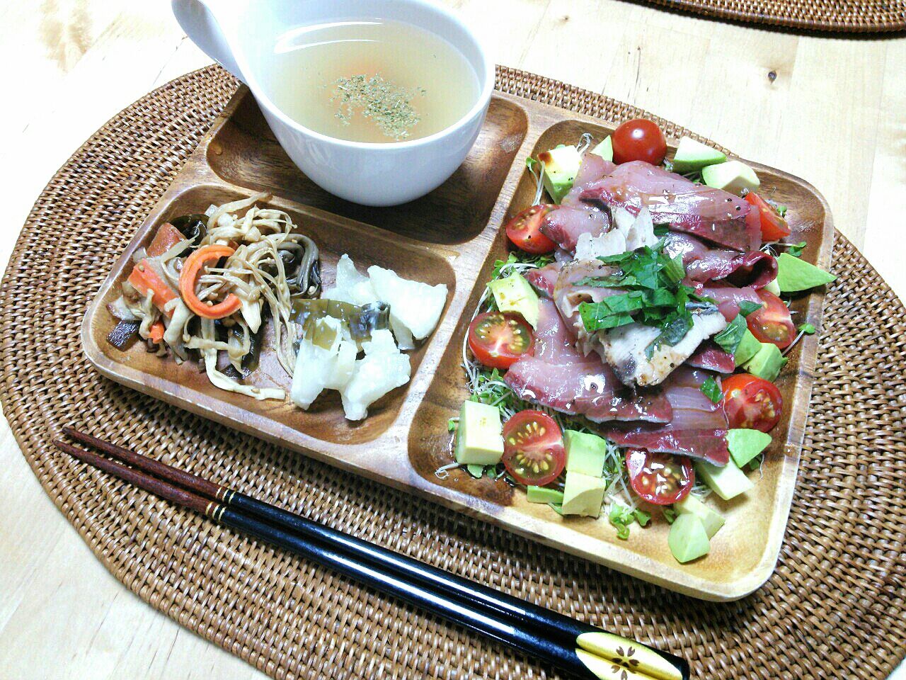 家ごはん ブリのカルパッチョ べったら漬け 夕食 木村の料理と買い物日記